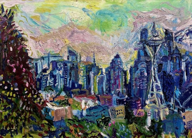 Plein air painting in Queen Anne