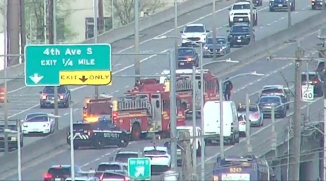 TRAFFIC ALERT: Crash on eastbound West Seattle Bridge between 1st and 4th exits