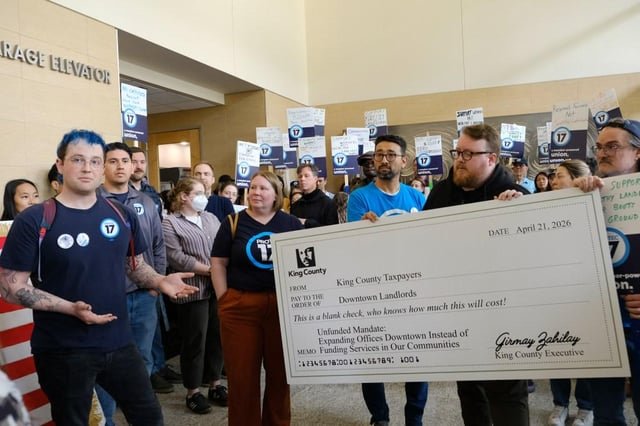 Union Members, King County Employees Protest Three-Day Office Mandate