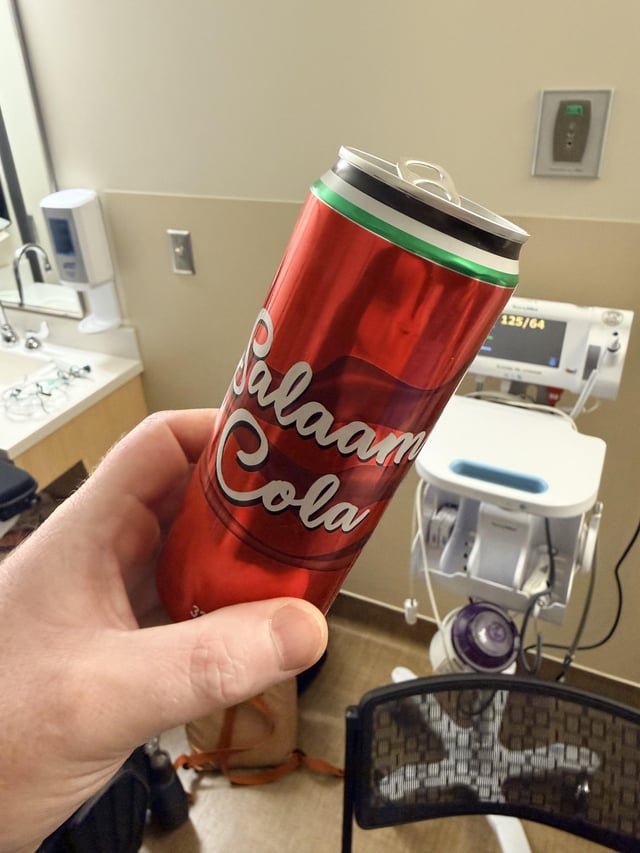 This is the best cola I’ve had in a long time. Found at Gyro Sababa northgate (Salam Cola)