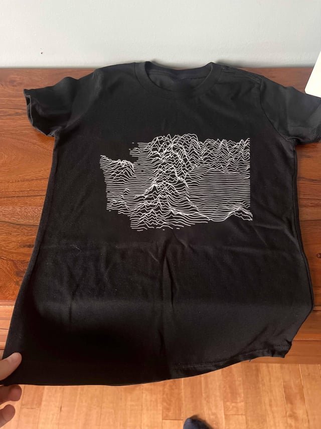 I work in GIS and am just getting into screen printing. I made a Joy Division esque this from Washington elevation data. Figured some people here might like.