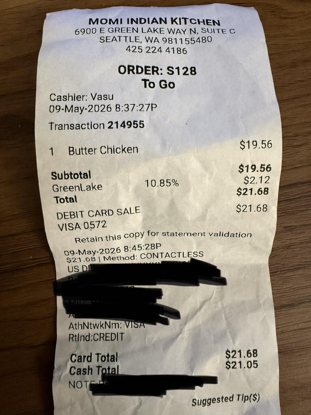 Is “Greenlake tax” the sales tax on this receipt ?