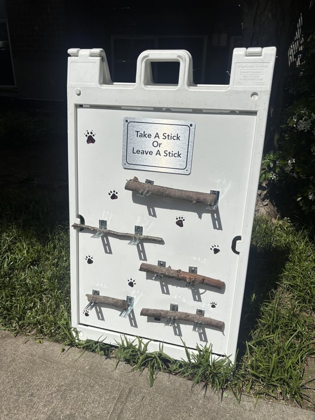 little free stick library on Queen Anne Hill