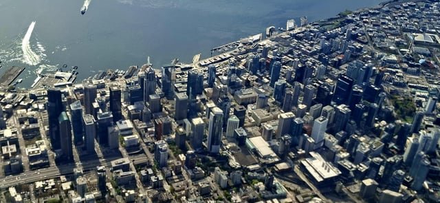Aerial picture i took from the city