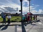 Snohomish counter-protest against Republican fundraiser dinner featuring Katy Faust