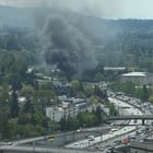Giant Fire 405 near downtown Bellevue