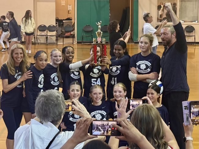 CONGRATULATIONS! Our Lady of Guadalupe 7th-grade girls win volleyball championship