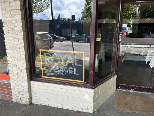 BIZNOTE: Royal Bagel on the way to Morgan Junction