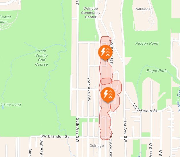 North Delridge power outage