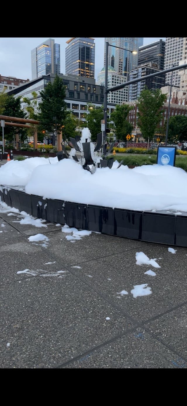 Bubble man at it again
