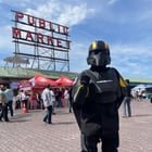 Helldiver reporting for duty in Seattle! My very first cosplay. 🫡