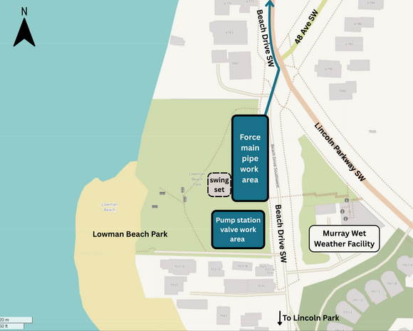 ROAD WORK ALERT: Second Lowman Beach-area project starts this week