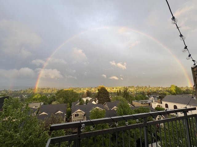 Enjoy this majestic bitch of a rainbow from yesterday