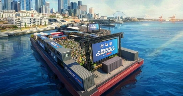 Seattle fans will have a chance to watch World Cup games on the water.
