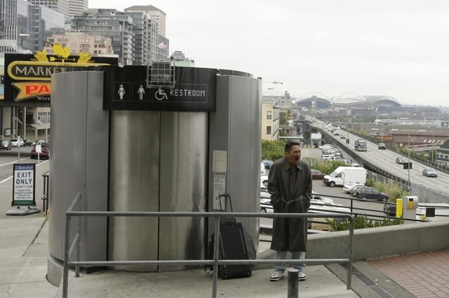Close enough – welcome back, Seattle public restrooms!