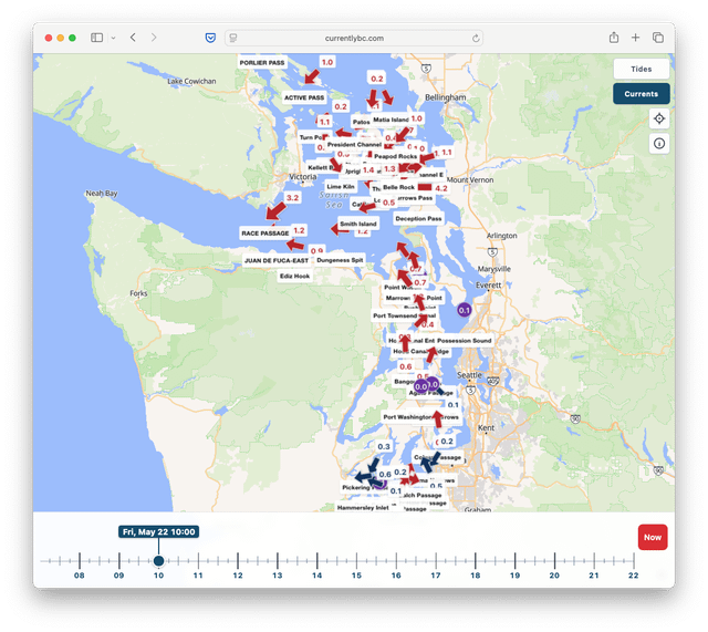 currentlybc.com – a new kind of tides & currents app for everyone who enjoys the San Juan Islands, Puget Sound, Hood Canal, and BC Coastal waters