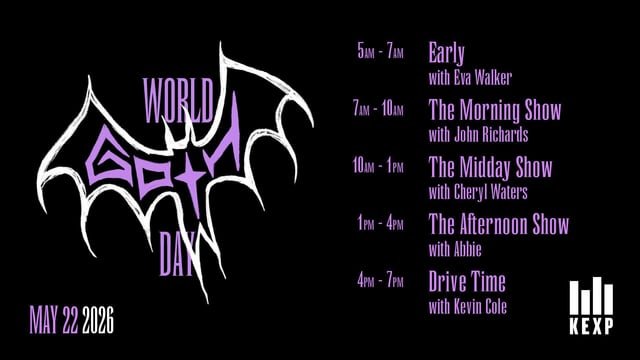 It’s World Goth Day on KEXP tomorrow! 5/22 🦇 🖤💀