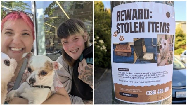 A homeless man returns a pet dog’s stolen ashes to their owner in the Seattle area