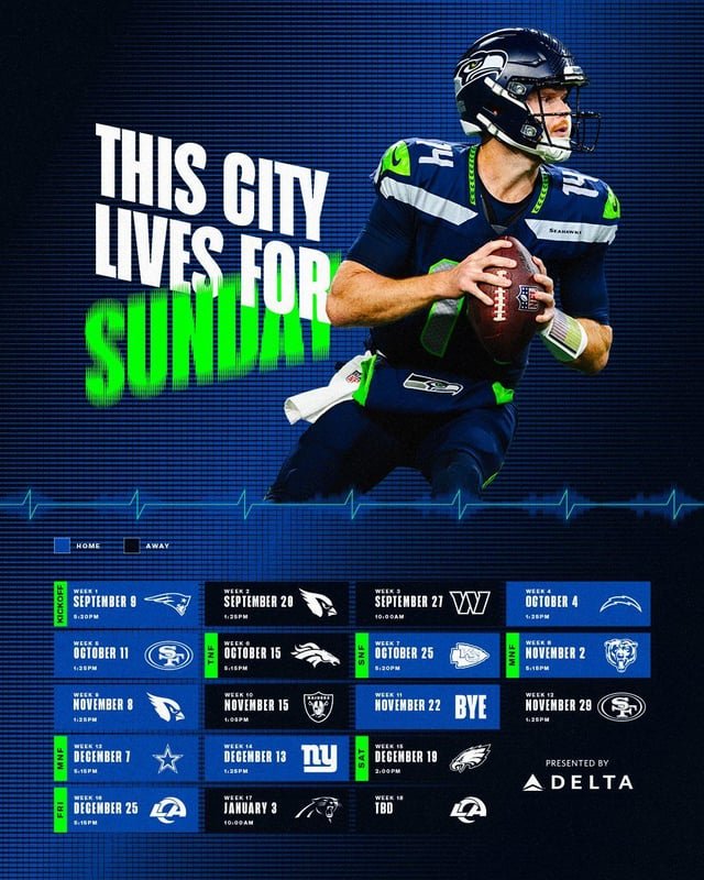 2026-27 Seattle Seahawks schedule has dropped