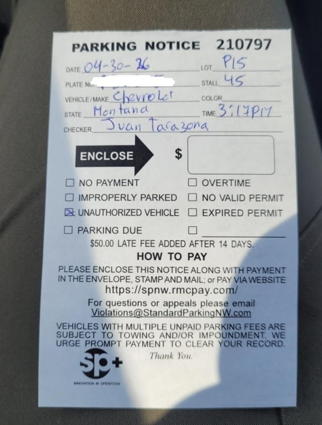 Legit Parking Ticket?