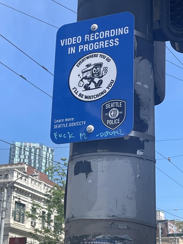 Grossly invasive sign at King Street Station