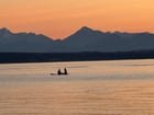 To the couple paddle boarding at Edmonds Marina