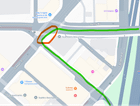 Traffic cam infraction at Denny and Stewart heading to I-5 south