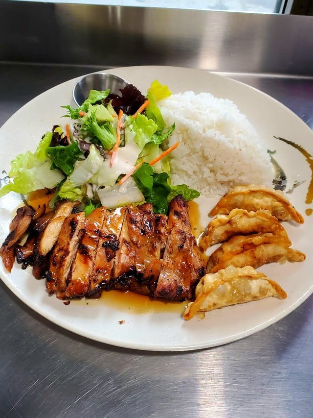 Chicken & Gyoza Combo @ Okinawa Teriyaki (1100 Western Ave)