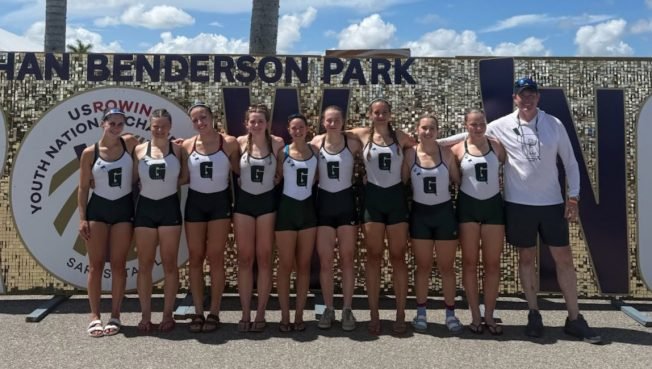 CONGRATULATIONS! New WSHS grad Claire Gordon rows with one of the nation’s top boats