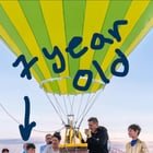 A 7 year old spent 3 months sewing a 20 foot hot air balloon. This weekend on Sunday, he’s flying stuffed animals in front of the Space Needle.
