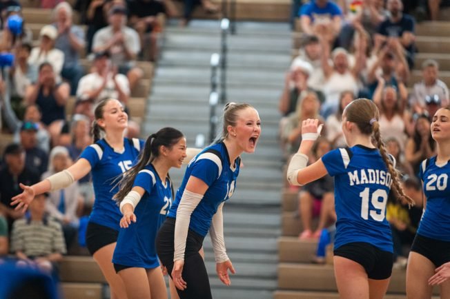 CONGRATULATIONS! Madison Middle School caps undefeated volleyball season with district championship