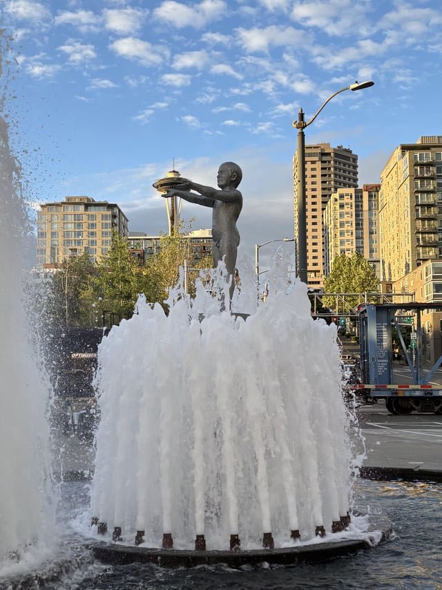 Caught this man trying to steal the Space Needle