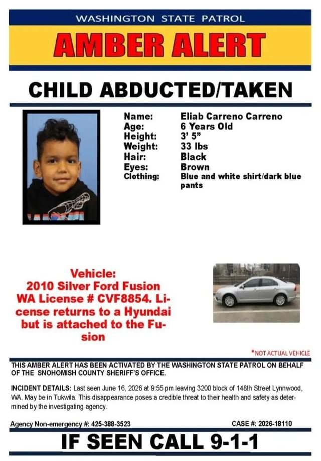 Amber Alert – Abducted Child