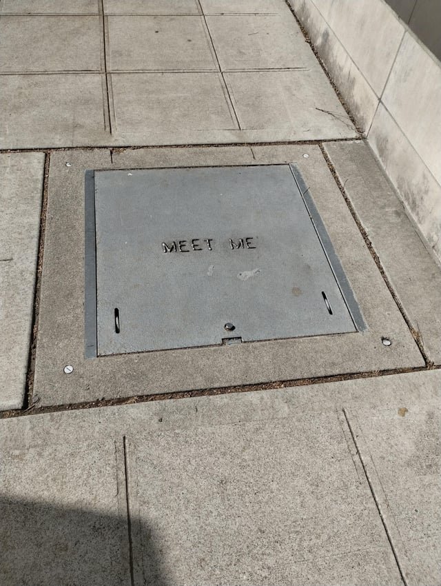 Who will I meet if I knock on this door?