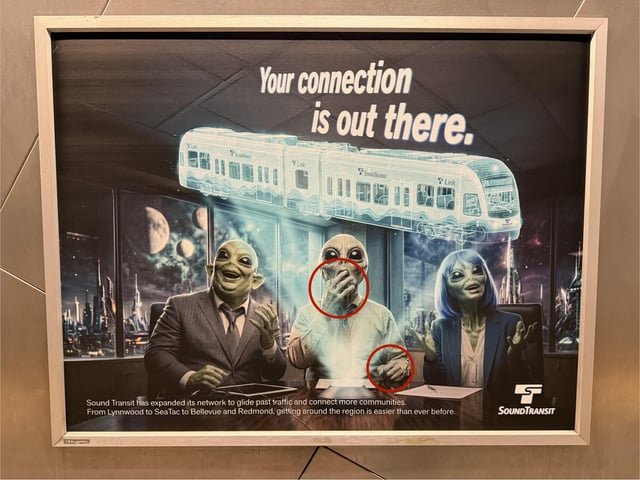 Is Sound Transit using AI for their marketing?