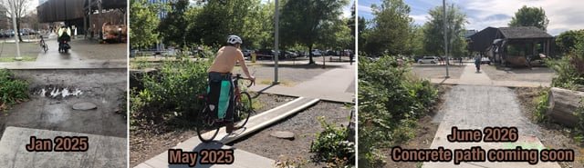 City will replace the handmade wood bridge over Missing Path Bog with an actual path + A history of an unstoppable desire line