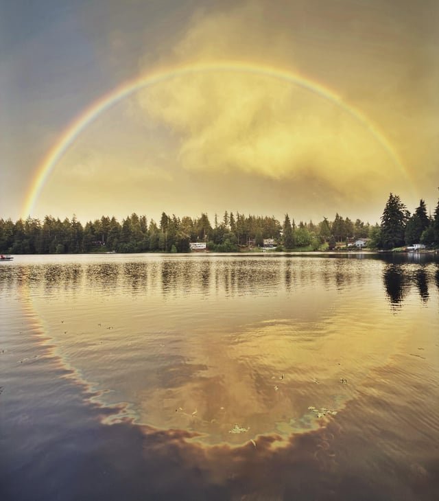 A full circle rainbow from a few weeks ago