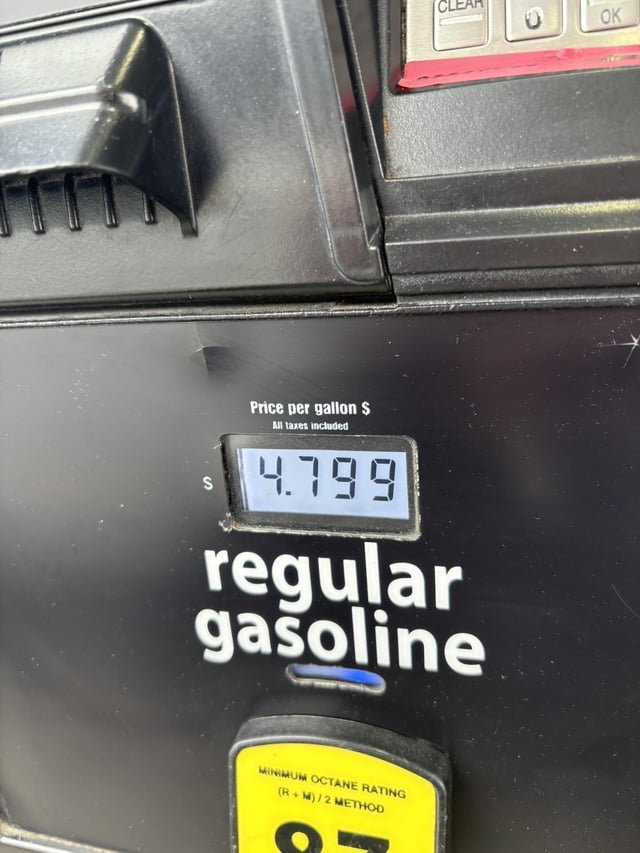 Good price on gas at Shoreline Costco today