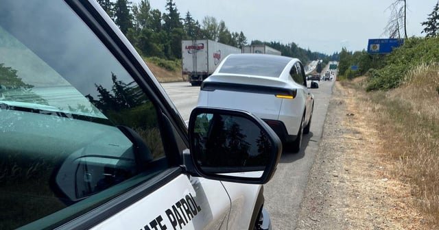 WA trooper pulls over Tesla; driver says it was ‘possible’ she was asleep