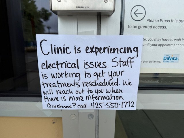 Power problem affecting part of Westwood Village including licensing, dialysis businesses