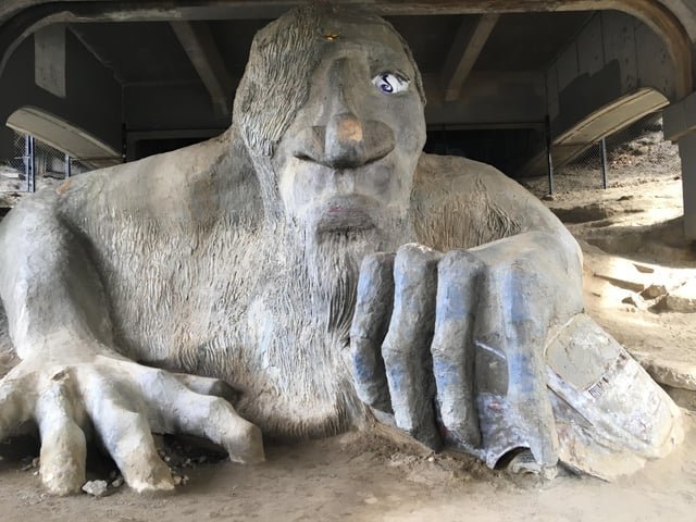 Austria goes to Seattle @ Fremont Troll 🧌