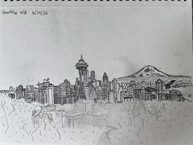 My Seattle Skyline Doodle From Sunday :)