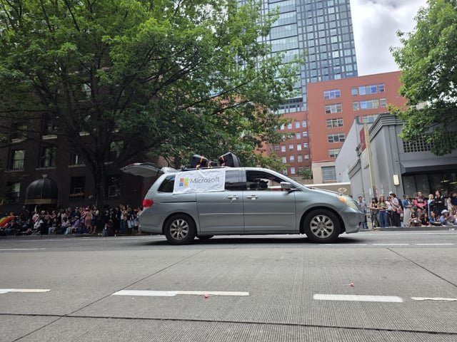 Microsoft goes big for the Pride Parade