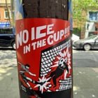 loving these anti-ICE posters in the CID! anyone know who put them up?