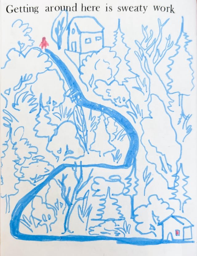 Doodle about walking around Seattle