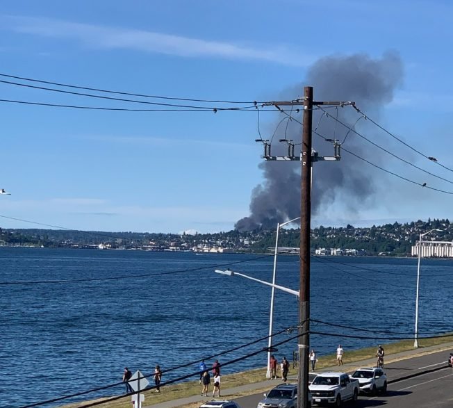 UPDATE: About the other fire with all that smoke to the north …