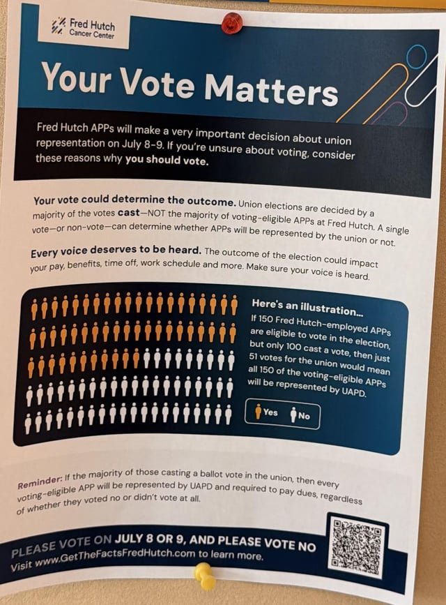 Fred Hutch is….union busting?! 😑