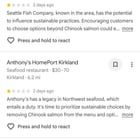 Seafood review bombing?