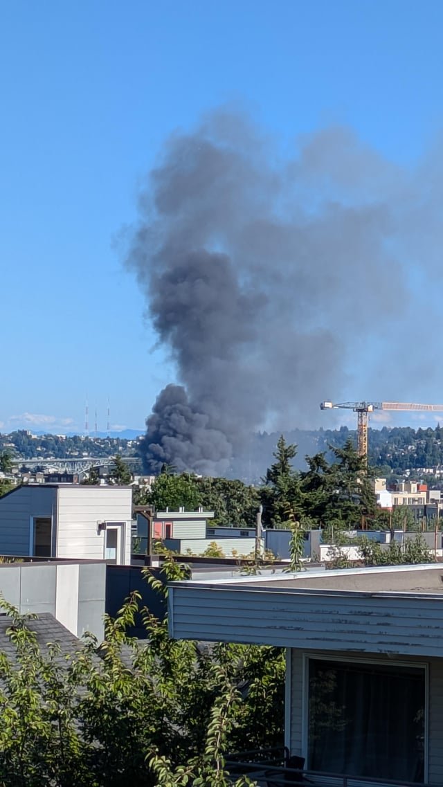 Fire in Ballard area