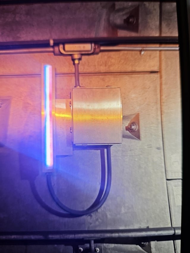 The Beacon Hill lightrail tunnel LED art installation, not at full speed.